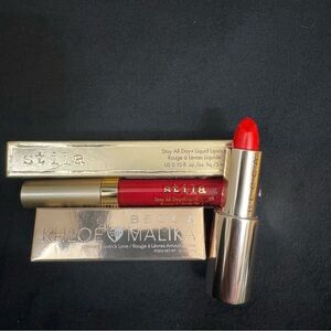 Stila Stay All Day Matte Lipstick - Red (Beso) & Becca lipstick -Red hot tamale